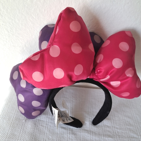 Rare Purple and Pink Disney Bow headband - Picture 2 of 3